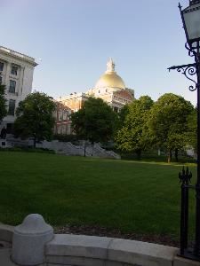 The beautiful gold-dome of the State House