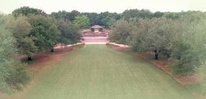The Horseshoe, Fort Worth Botanic Garden, Fort Worth — A large grassy area surrounded by perennial beds and trees.