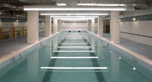 Pool, Broad Street Ballroom, New York — The Pool @ Broad Street Ballroom is one of the newest additions to our building. Specially designed and built for the students of Claremont Prep, our pool is readily available for private use for those who so desire. Uses include: private swimming lessons, training for aquatic sports teams without a home, children's birthday parties, and even private functions for people who are looking for a new and unique twist on the normal event space.