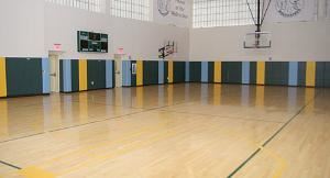 Gymnasium, Broad Street Ballroom, New York — Our gymnasium is the ideal venue for a wide-range of events including: children's birthday parties, after-work leagues, indoor sports clinics, film shoots, and formal dining functions. The 5,000-square-foot space can accommodate a gathering of up to 200 people in a banquet setting, or up to 300 for a cocktail-style event.