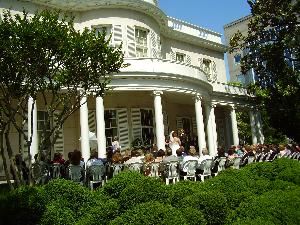 The Valentine Richmond History Center, Richmond — wedding ceremony behind Wickham House