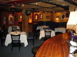 The Governor's Room, Kingfish - San Mateo, San Mateo — The Governor's Room - Diverse arrangments of tables, great for birthdays, presentations, meetings, club-style parties, featuring a private bar and stage.
Sit down dining - 60 people max
Standing reception - 80 people max