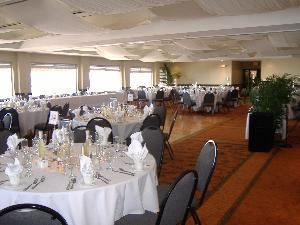 Royal Palm Ballroom, The Resort and Club at Little Harbor, Ruskin — 3000 sqft ballroom seating upto 180 guests with a dancefloor.  Royal Palm ballroom looks right out over Tampa Bay with amazing views of Sunset.  This room can be set up and themed to suit any event, especially weddngs.