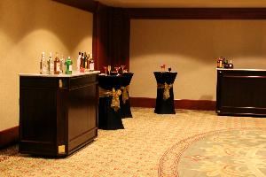 Pre-Function Area, The Meadows Club, Rolling Meadows — Cocktails at one of the three portable bars in the Pre-function area