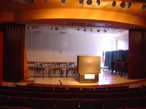 Auditorium/ Theater, Philadelphia Senior Center, Philadelphia — The stage is perfect for your conference, church meeting, speakers, video, theater performance, dance performance, wedding, and more.