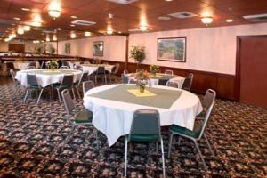 Salt Lake Room, Shilo Inn Suites Hotel Salt Lake City Utah, Salt Lake City — Banquet set up example for Salt Lake Room.