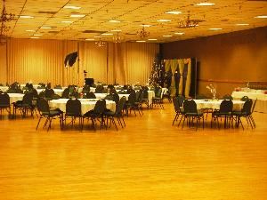 Silver Arena, Hara Arena, Conference & Exhibition Center, Dayton — Capacity: Theater 1,000 / Classroom 1,000, Banquet 800, Dance 700
Total Sq. Footage: 14,400 / Dimensions 147' x 98'
Floor: Hardwood, Accessible to the Disabled
Ceiling: 12'
Onsite Parking Spaces 4,000
Inhouse Services: Consulting, Catering, Decorating, Drayage, PA System, In-house Advertising Consulting, Promotions, Publicity, Security, TicketMaster outlet
Ideal for: Dances, Trade Shows & Exhibits, Receptions and Conventions.