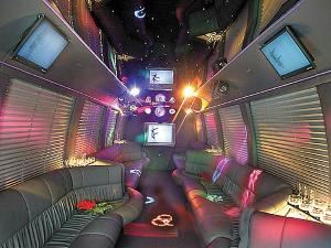 Limbusine Service, why rent a Hummer if you can have a Party Bus for less price and more room, dance and drink in our Party bus with a smoke machine and Plasmas tv's.