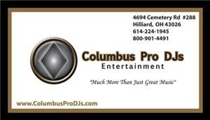 Columbus Pro DJs Wedding Entertainers, Hilliard