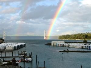 View from the Main House at the Day Island B&B.