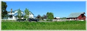 Barking Mad Farm Country Bed and Breakfast Inn, Enterprise — Exterior photo of wedding location at Barkin Mad Farm including antique barn