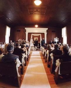 Santuary, A Wedding in the Country, Buffalo — The chapel is already decorated. You are free to bring in other decorations.