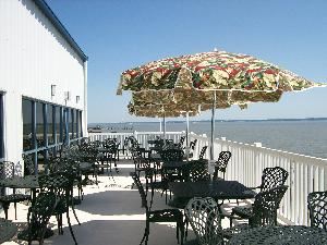 Riverboat on the Potomac, Colonial Beach — The Deck is located directly off of the Potomac and River Room, it will seat 113 guests easily.  What a great place for a Bridal Breakfast!