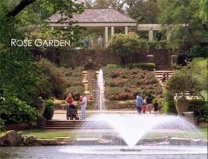 Oval Rose Garden/Lower Rose Garden, Fort Worth Botanic Garden, Fort Worth — A sparkling fountain and the Reflecting Pool grace this area.