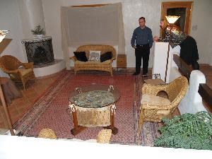 Reception Room, Madeleine's Place, Corrales — This small room is great for intimate gatherings.