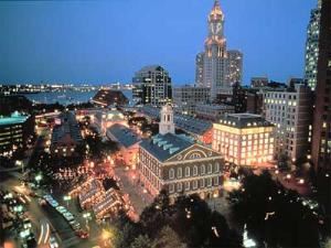 Quick view of Boston at night