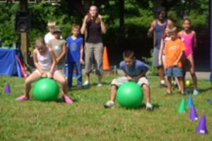 Playing Field, Camp Scully, Wynantskill — Camp Scully has two large playing fields, with a basketball court and a volleyball net.
Tents may be pitched on the field and a sheltered pavillion is available for relief from the sun or shelter from a rain shower.