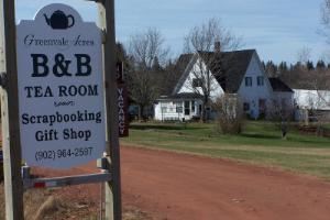Greenvale Acres Bed and Breakfast featuring;
Grandma's Afternoon Tea Room - dress up and take a keepsake photo.
Scrapbooking Gift Shop - PEI memorabilia