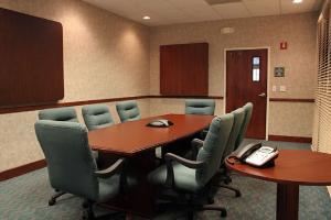 Boardroom I, Hampton Inn Cocoa Beach, Cocoa Beach — With seating for up to ten the boardroom is a perfect location for meetings