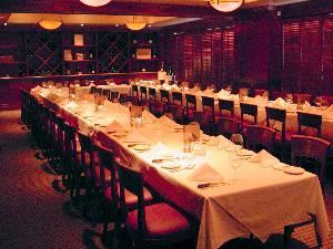 Carneros Room, Fleming's Prime Steakhouse & Wine Bar, Miramar Beach — Carneros Room setup in a U-Shape Table for 65 people. This room can accommodate up to 80+ people.