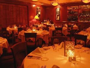 Napa Room, Fleming's Prime Steakhouse & Wine Bar, Miramar Beach — Napa Room setup for reception. This Room can accommodate up to 60 people.