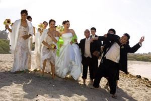 Monterey Beach Wedding Party