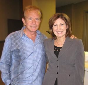 The Bazel Group, Inc dba, Chicago — Shar Jaegers, Event Coordinator, with Newlywed game show host, Bob Eubanks, at the Huntington’s Disease Society event in Chicago.