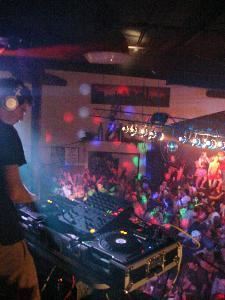 DJ Maskell tearing up the turntables over at Rocktown on a Thursday Night.