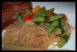 Kiwi's Catering, Lafayette — Pancit w/ Choice of Meat (pork or chicken)
A traditional Philippine Dish, prepared with Vermicelli rice noodles and fresh vegetables in an herbal broth including mushroom sauce, cilantro and sesame oil.
