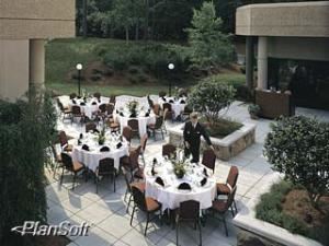 Campbell Room, Wyndham Peachtree Conference Center and Resort, Peachtree City — Campbell Courtyard 
Step outside between meetings for fresh air and sunshine in the Campbell Courtyard where the Wyndham Peachtree's architecture and outdoor environment meet.