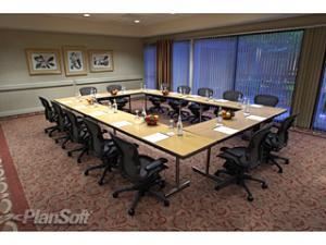 Canterbury Room, Wyndham Peachtree Conference Center and Resort, Peachtree City — The Canterbury Room's 700 square foot space will accommodate a variety of sets and also features natural lighting and access to adjoining courtyard.