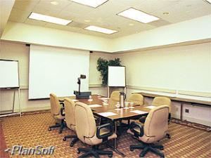 Coweta Room, Wyndham Peachtree Conference Center and Resort, Peachtree City — One of three similar rooms, the Coweta also has the option to divide via airwall into two rooms totaling 400 square feet each.