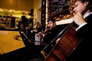 Divisi Strings of Houston, Houston — Divisi Strings is a young, diverse group of musicians whose goal is to provide stunning music for all events. We began in October of 2006 with just a single quartet, and have grown to number over sixty hand-selected musicians who exhibit the highest levels of musicality. All of our musicians have received their Bachelor's degree in music performance and most of them continued their studies at prestigious music institutions like Rice University, University of North Texas, Indiana University, Juilliard School of Music, and New England Conservatory. Divisi Strings' musicians have taken positions in orchestras like the Houston Grand Opera, Houston Ballet, Austin Symphony and Austin Lyric Opera. 
When you book a Divisi Strings' ensemble, we strive to create Big Sounds for your Big Day.