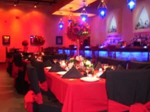 Main Room, Visani Restaurant And Banquet Hall, Punta Gorda — Here is a picture of a recent wedding catered at Visani. The building for Visani is designed to look like a castle. Now be honest brides, how many girls always wanted to get married in a castle? Here is your chance.