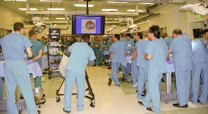 Seattle Science Foundation, Seattle — This is our BioSkills lab. This space comes with the ability to conduct tissue-based courses in a real operating room environment.