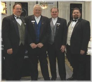 All Sounds Unlimited Entertainment Servi..., Springfield — Group shot of All Sounds Unlimited DJs David, Tony, Jeremy and Tom at Bridal Show.