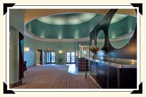 Party Room No. 3, The Academy Theater, Portland — The beautiful domed lobby greets you as you enter the theater…..great area for meeting and greeting your guests and mingling before your party begins.