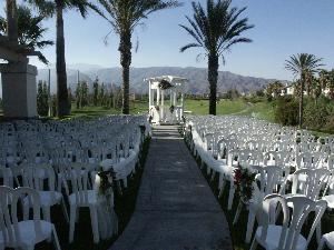 Gazebo, Sierra Lakes Golf Club, Fontana — Outdoor wedding gazebo and wedding garden.