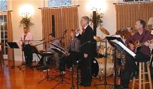 Playing at the "Old Meeting House" on Highland Drive.