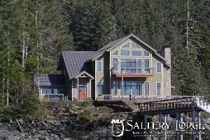 Front view of Saltery Lodge