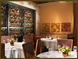Napa Valley Grille, Paramus — Relax and entertain your clients in our elegant wine cellar which can seat up to 24 at one grand dining table or three tables of 10 to accomodate 30 guests maximum.
