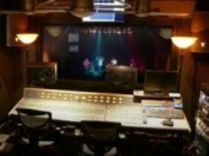 View of auditorium from the second floor recording studio