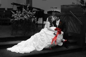 Scarlett and Ryan share a tender moment after the wedding.