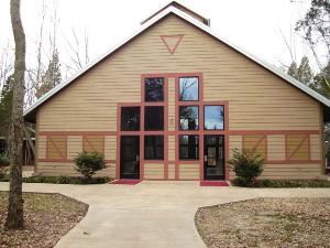 Cedar Lodge, Joe C. Davis Outdoor Center, Antioch — Seat 80 people banquet style or 100 theater style.  Patio has a build in campfire pit.
