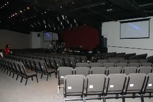 Portico Events, Charlottesville — Auditorium - theater seating for 350 people.