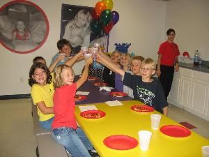 BounceU, Omaha — Kids Toast at Birthday Party