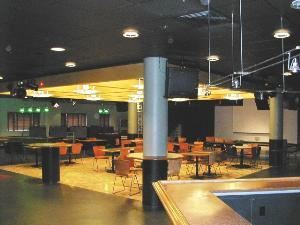 The Hill, Stonehill College Conference & Event Services, North Easton — This up-beat campus hot spot features pool tables, sitting areas, a dance floor, and stage; The Hill is ideal for dances and social gatherings.