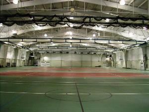 Ames Sports Complex, Stonehill College Conference & Event Services, North Easton — The spacious five-court field house is ideal for sports camps, tournaments, trade shows, and large religious events.