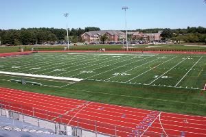 W.B. Mason Stadium, Stonehill College Conference & Event Services, North Easton — One of the premier athletic facilities in the Northeast, W.B. Mason Stadium is a multi-purpose stadium complex with an Olympic sized track and lighting for nighttime use.