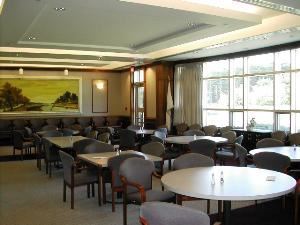 Cleary Dining Room, Stonehill College Conference & Event Services, North Easton — Ideal for smaller gatherings, luncheons, and dinners, this space offers a comfortable yet presidential atmosphere.